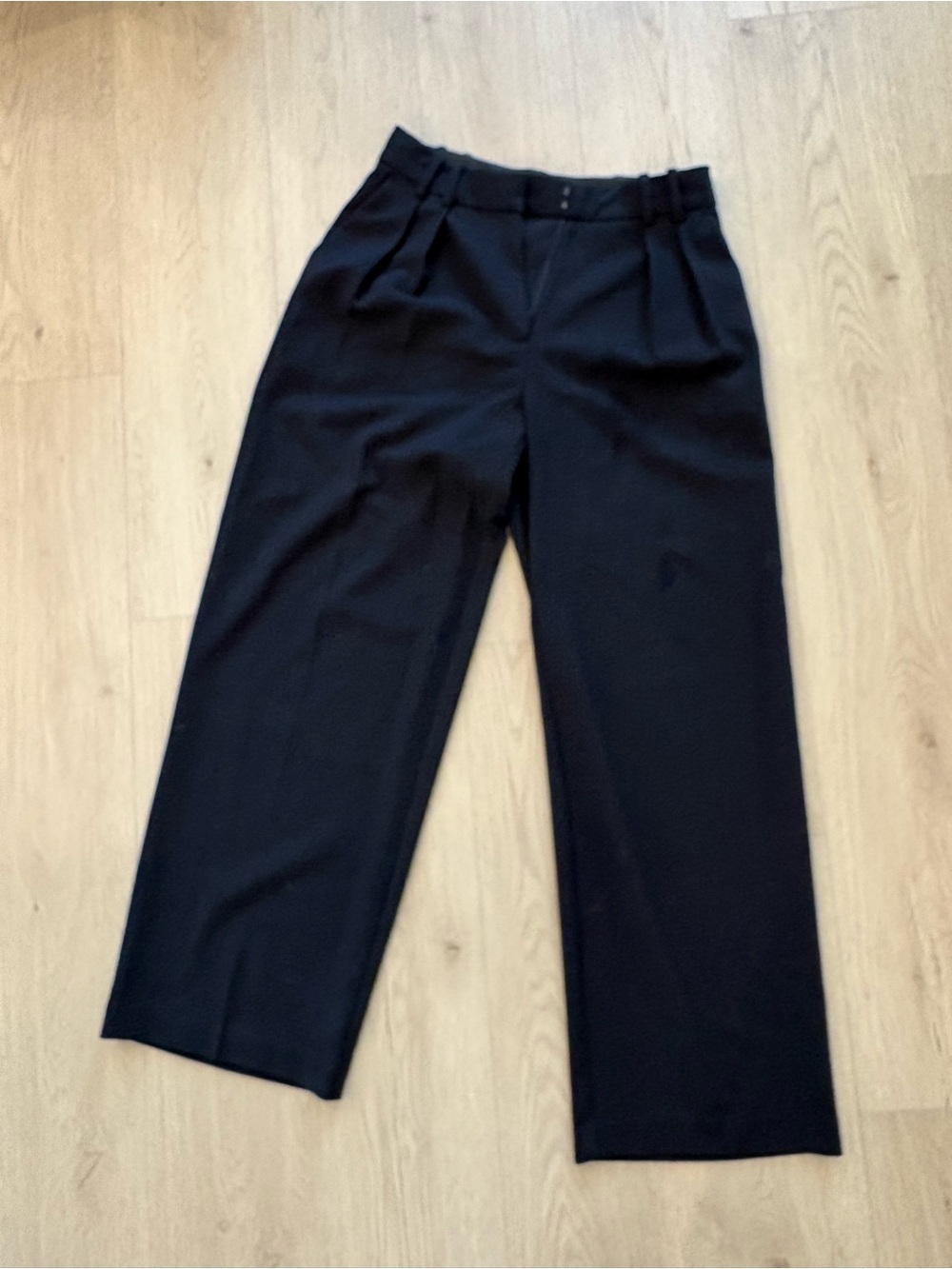 OAK + FORT Black High-Waist Dress Pants